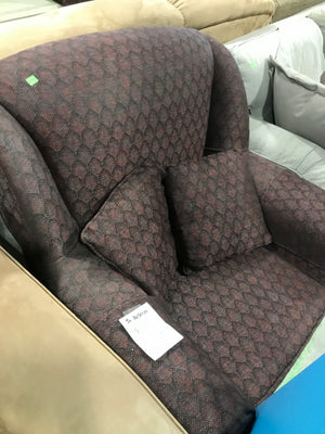Maroon Patterned Arm Chair