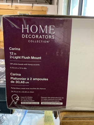 Carina 12” 2-Light Flush Mount