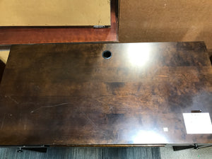 Dark Brown 2 Drawer Desk