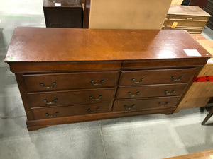 6 drawer brown dresser