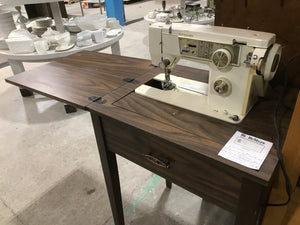 Sewing Machine Desk With Sewing Machine