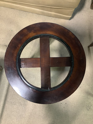 Circular Glass Side Table