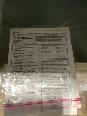 GE White Front Load Dryer