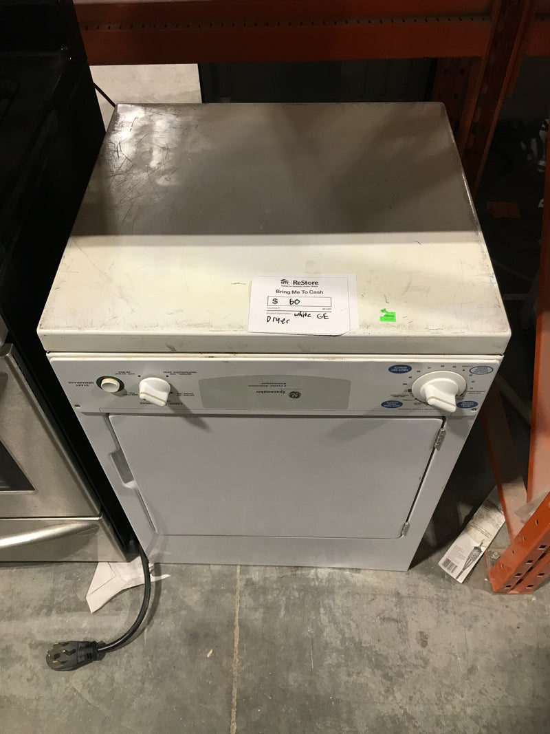 White GE Dryer
