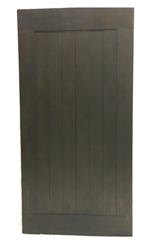 Acacia Barn Door 42” x 84” Wenge Brown Classic Design Includes Header Board & Hardware