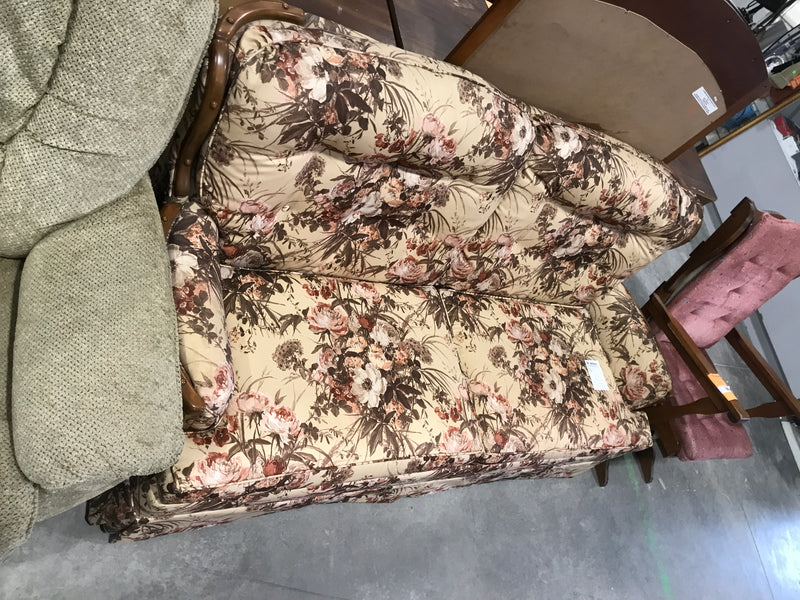Floral Sofa-bed Loveseat