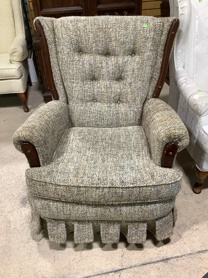 Woven Swivel Armchair