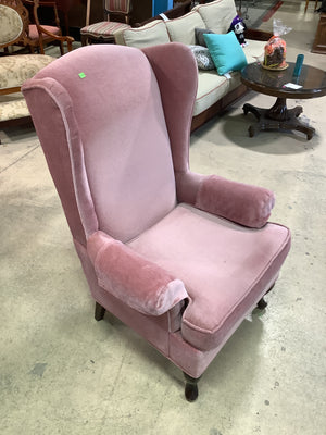 Kroehler Pink Wingback Chair