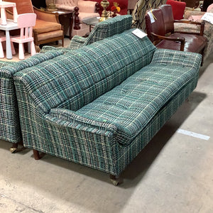 Green Plaid Sofa