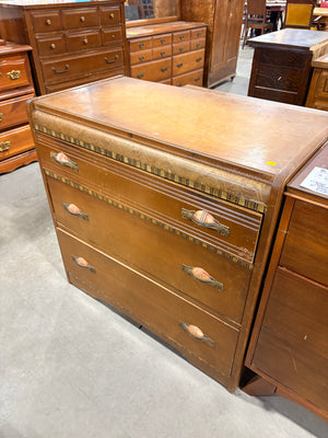 Vintage Dresser with Printed Trim