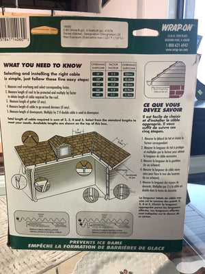 Wrap-On De-Icing Cable