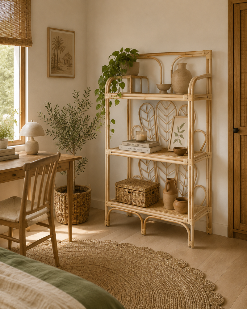 BALI Etagère Rattan Shelf