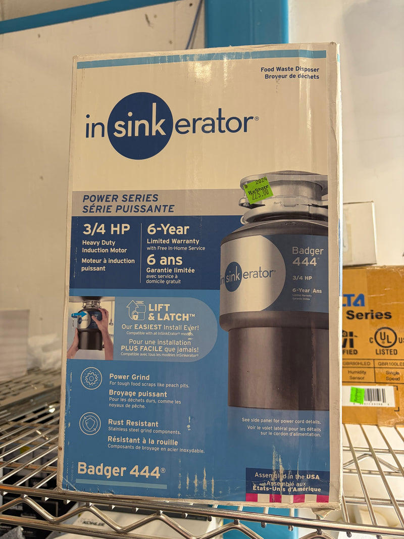 InSinkErator Badger 444 3/4-HP Continuous Feed Food Waste Disposer