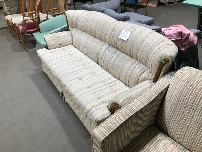 Highback beige sofa bed