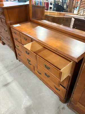 Six Drawer Dresser with Mirror