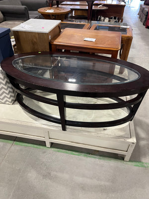 Glass Brown Coffee Table