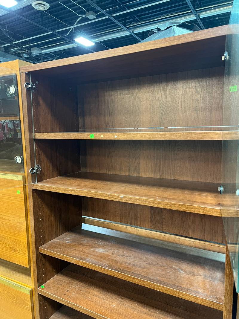Mid-Century Modern Display Cabinet & Open Bookcase