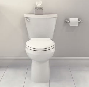Mainstream 4.8L Chair Height Elongated 2-Piece Toilet in White with a Slow Close Toilet Seat