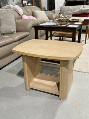 Modern Light Oak Side Table