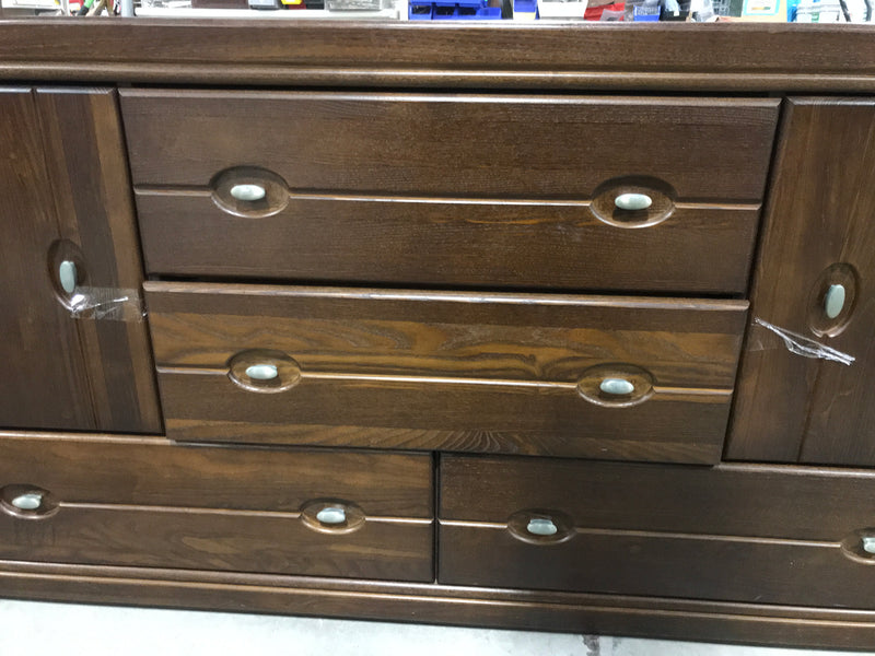 6 Drawer Long Dresser Brown