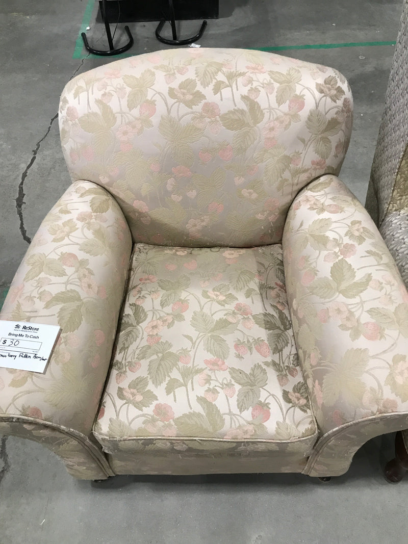Strawberry Patterned Armchair