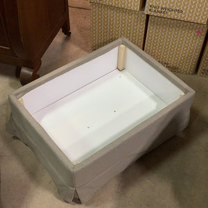 Grey Storage Ottoman