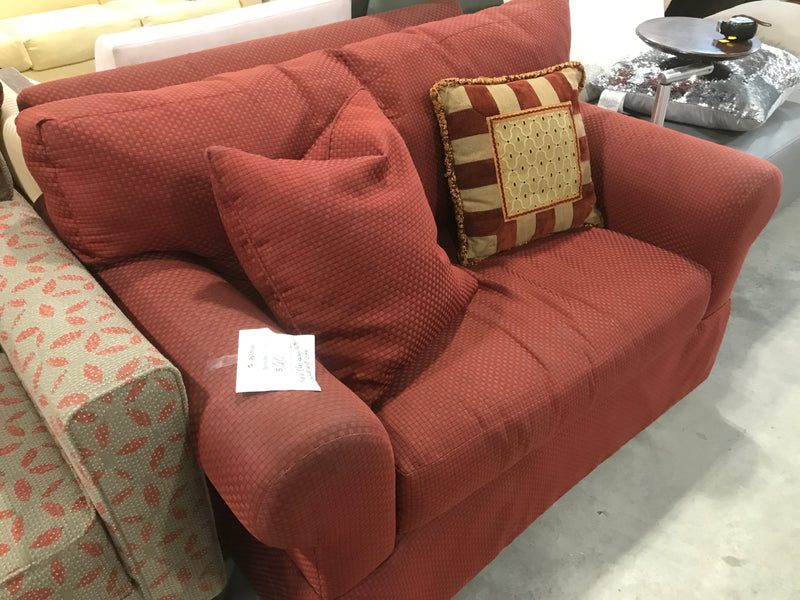 Red Woven Love Seat
