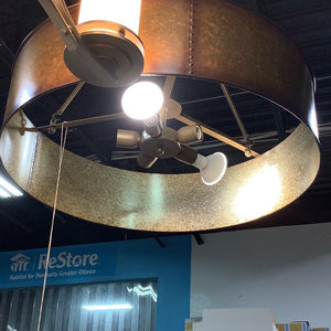 Metallic Drum Chandelier