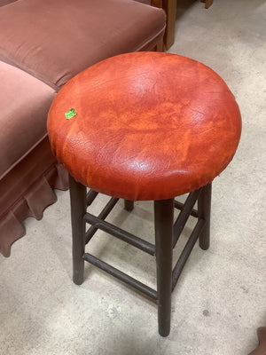 Bright Pleather Bar Stool