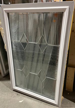Diamond Frosted Glass Window Insert