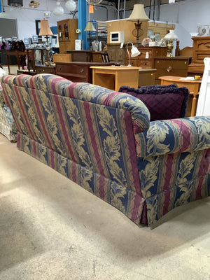 Floral Couch with Cushions