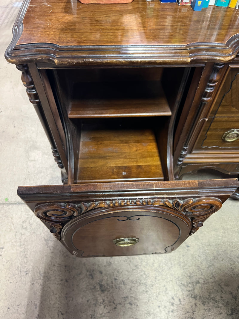 Antique Dresser with Carved Ornate Details