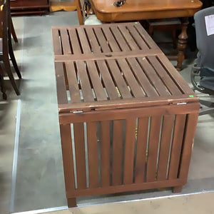 Wooden Slat Patio Table