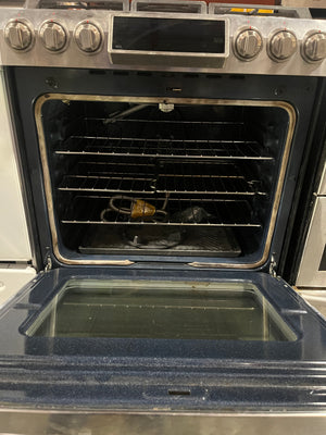 Samsung Stainless Steel Gas Range – 5-Burner with Digital Display