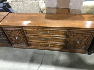 Long Dresser With Embossed Pattern