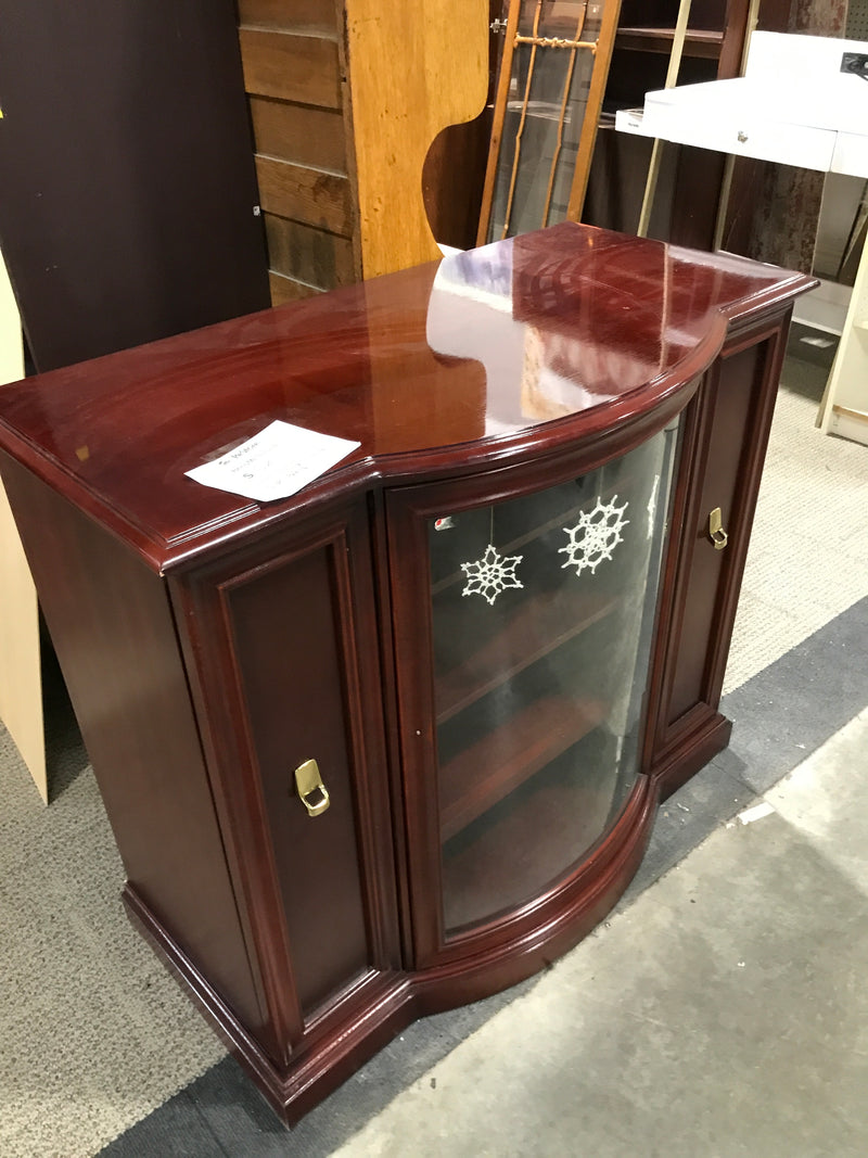 Red Curved Side Board