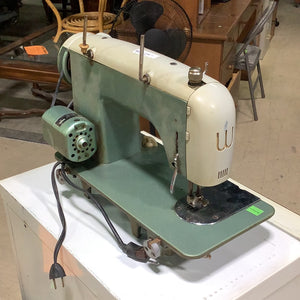 White Twin Needle Sewing Machine