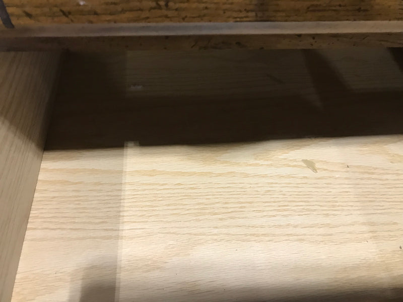 2-Drawer Brown Wooden Nightstand
