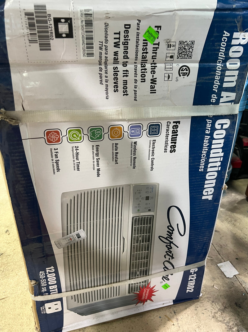Comfort Aire Thru-The-Wall AC 12000 Btu With Remote 115V