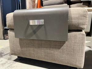 Modern Pull-Out Loveseat Sofa with Ottoman and Tray
