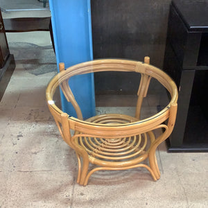 Rattan Spiral Coffee Table