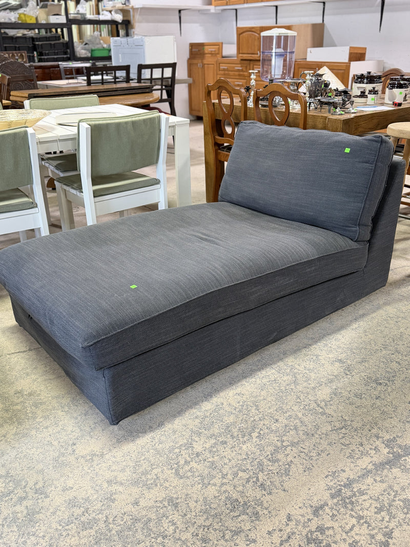 Modern Modular Chaise Lounge with Matching Ottoman