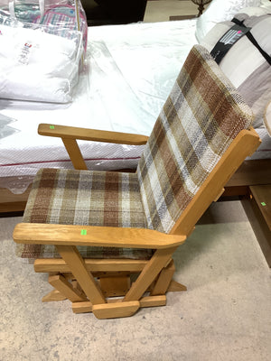 Mid-Century Wood Glider Chair