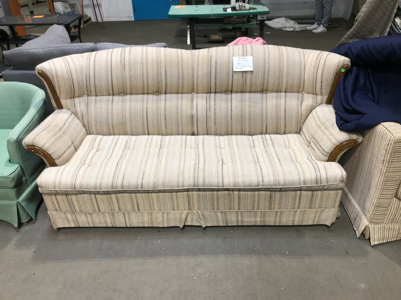 Highback beige sofa bed