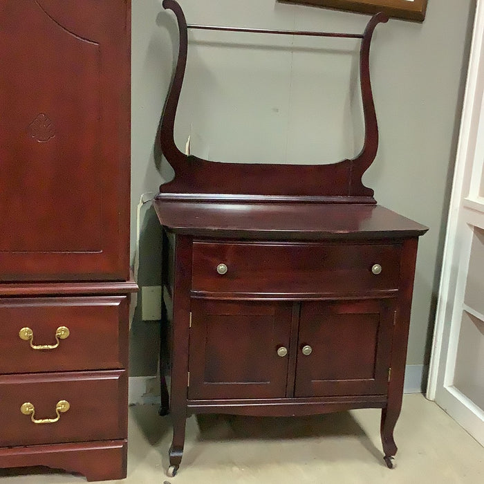 Dark Red Washstand