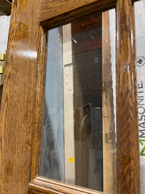 15-Panel Wooden Door with Door Knob
