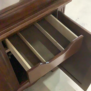 Glass Buffet & Hutch