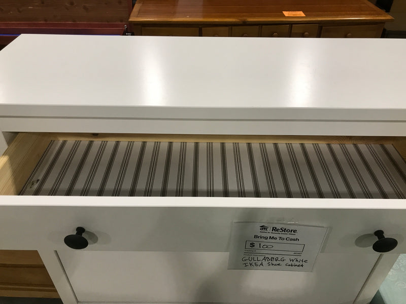 GULLABERG White IKEA Shoe Cabinet