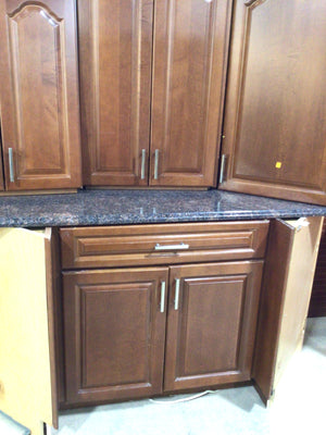 Maple Brown Complete Kitchen with Granite Countertops