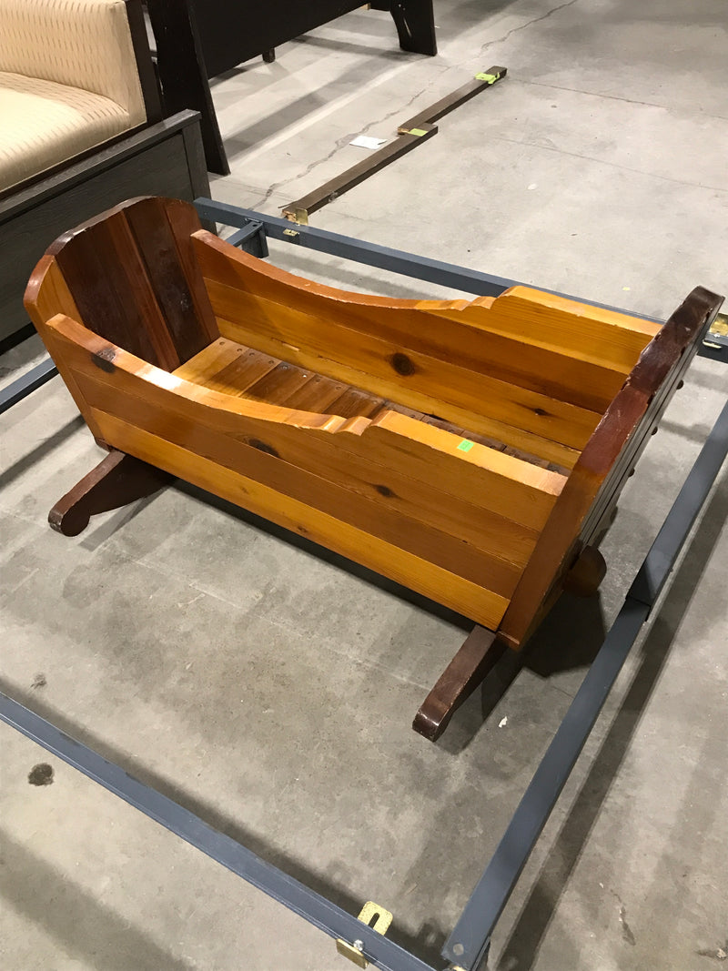 Solid Wood Rocking Crib